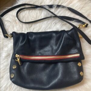 Black Leather Crossbody Bag